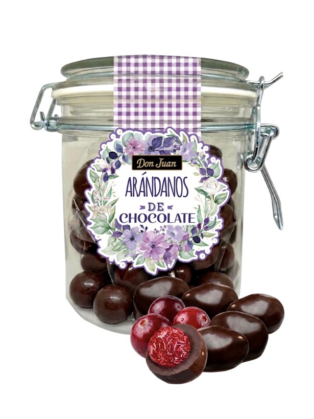 Bote Hermético De Arándanos De Chocolate Negro