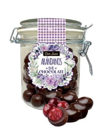 Bote Hermético De Arándanos De Chocolate Negro