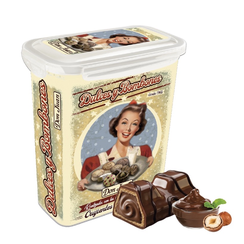 Tupper "Retro" MiniBars de Cacao y Avellana