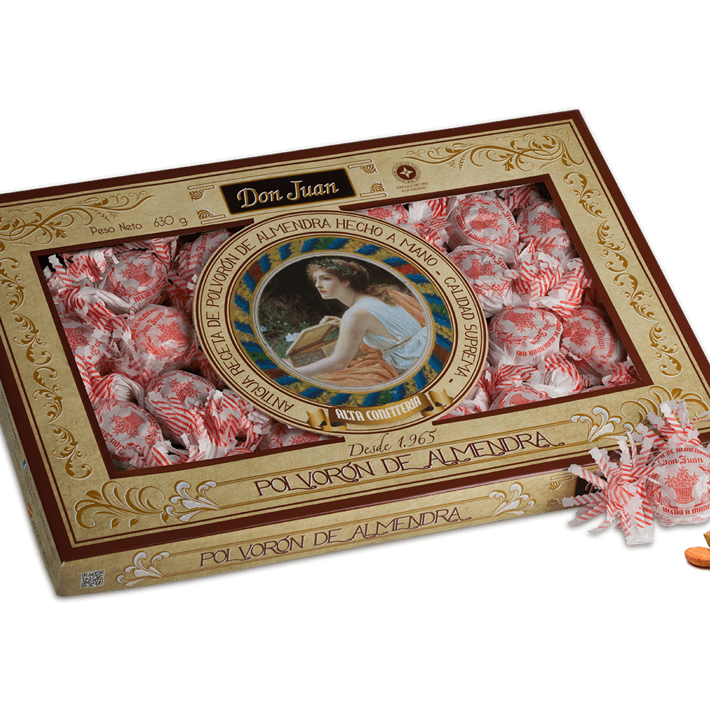 Estuche polvorón de almendra