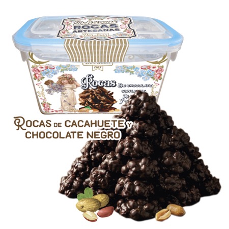 Rocas de Cacahuete y Chocolate Negro