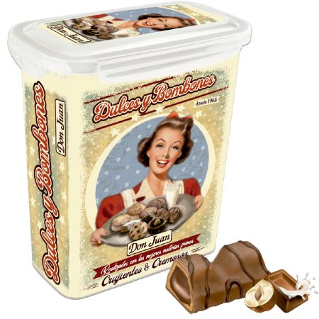 Tupper ¨Retro¨ Minibars de cacao y avellana