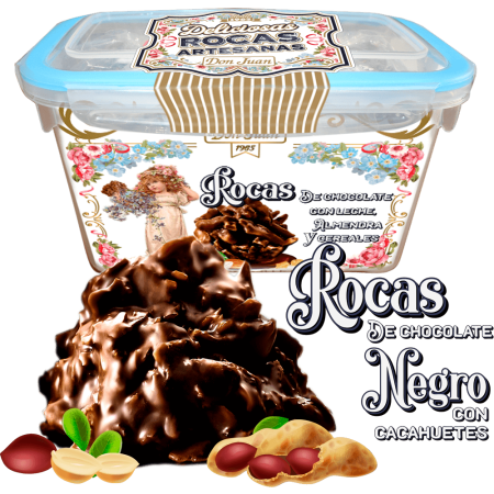 Rocas de cacahuete y chocolate negro