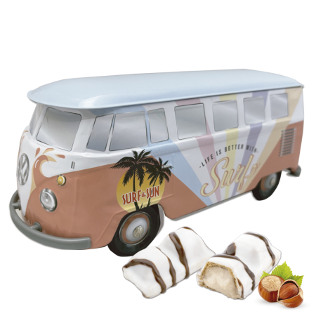 Furgoneta "COMBI SURF" Envasada Con Barritas De Cobertura Blanca